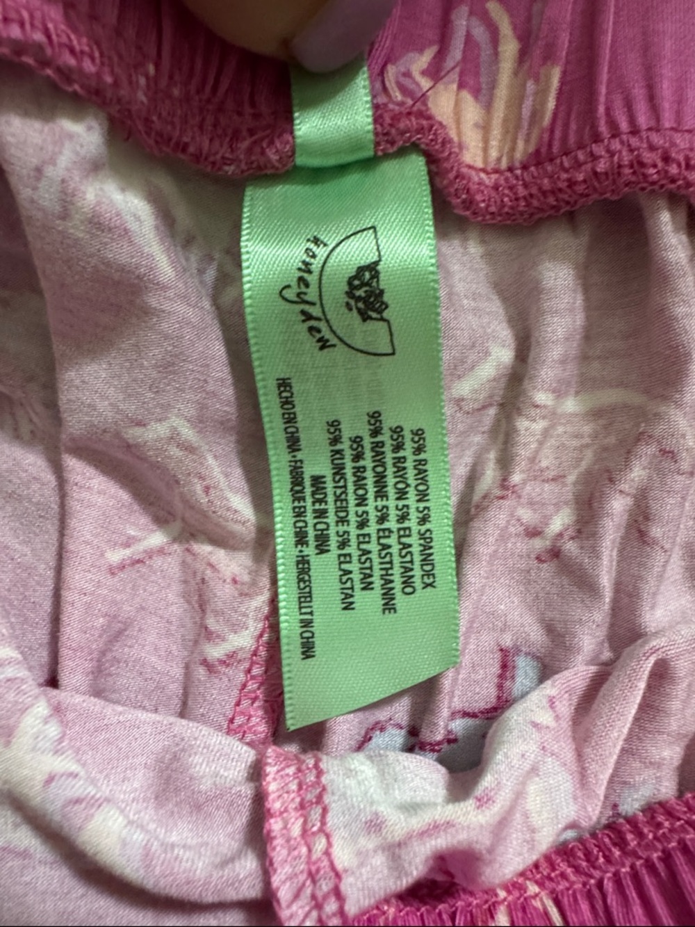 **NWT** Soft, Honeydew Intimates Hot Pink Horse-Print Athletic Lounge Shorts - Picture 4 of 7